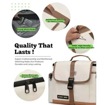 SUNNY BIRD Insulated Lunch Bag – Perfect for Work and Outdoor Activities