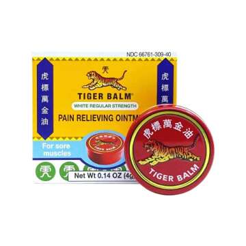 Tiger Balm Pain Relieving White Regular Strength Ointment - 4g Travel Size