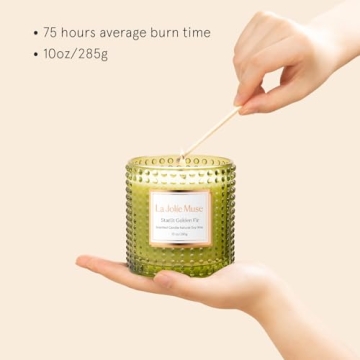 LA JOLIE MUSE Fir & Cedarwood Candle for Perfect Gifting