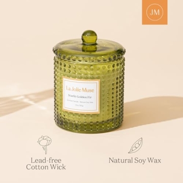 LA JOLIE MUSE Fir & Cedarwood Candle for Perfect Gifting