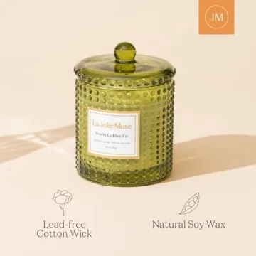 LA JOLIE MUSE Fir & Cedarwood Candle for Perfect Gifting