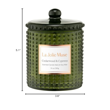 LA JOLIE MUSE Fir & Cedarwood Candle for Perfect Gifting