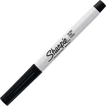 SHARPIE Permanent Markers, Ultra Fine Point, Black, 12-Count