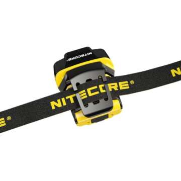 Nitecore NU11 Clip-On Cap Light and Headlamp, 150 Lumen Bright, USB-C Rechargeable, 90 Degree Adjustable for Fishing Camping and Work with Hands-Free Motion Sensor, White and Red LEDs and Sticker