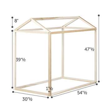 South Shore Sweedi Toddler House Bed, Natural Wood