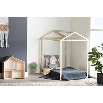 South Shore Sweedi Toddler House Bed, Natural Wood