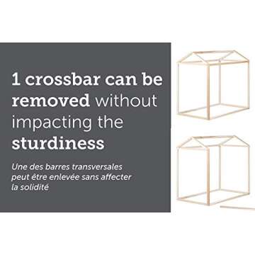 South Shore Sweedi Toddler House Bed, Natural Wood