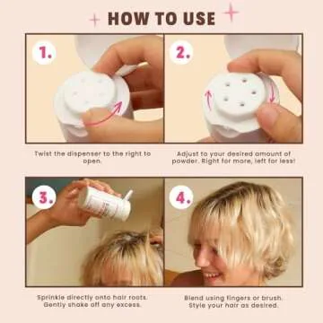 Handmade Heroes Dry Shampoo Volume Powder and Brush. Natural Clean and Vegan Ingredients Sustainable Beauty. For Light and Blonde Hair.