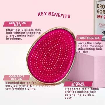 Handmade Heroes Dry Shampoo Volume Powder and Brush. Natural Clean and Vegan Ingredients Sustainable Beauty. For Light and Blonde Hair.