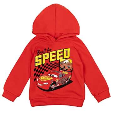 Disney Pixar Cars Lightning McQueen Mater Little Boys Fleece Hoodie & Pants Set 7-8