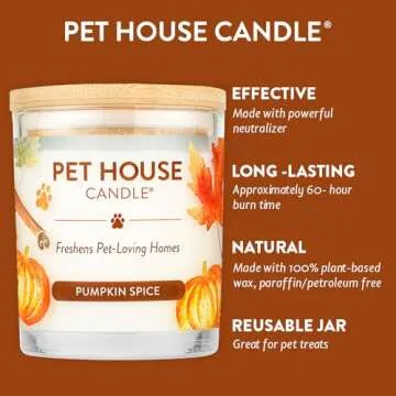 Pet House Candles: Plant-Based Soy Candle for Homes