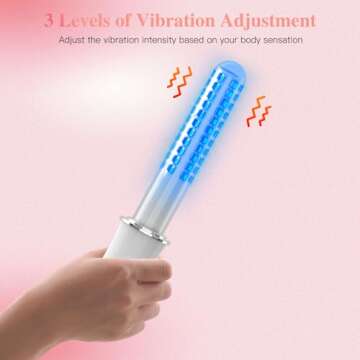 Jitesy Vaginal Rejuvenation Wand, Red & Blue Light Gynecological Therapy Device for Women, Female Va...