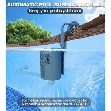 KIrSwp Above Ground Skimmer - Durable Pool Cleaning Solution