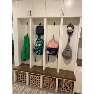 Latomex Folding Coat Hooks for Home Organization and Storage