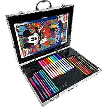 Disney Mickey Mouse and Friends 30 Piece Creative Art Studio Portable Art Set by CRA-Z-Art - Amazon Exclusive Art Set with Markers, Color Pencils and Gel Pens