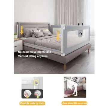 Toddler Bed Rail - Extra Tall & Safe Guard for Kids