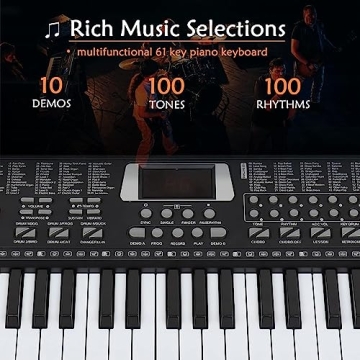 MIZAYI 61 Keys Keyboard Piano for Beginners and Kids