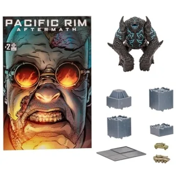 Pacific Rim Leatherback Kaiju 4" Figure Playset with Comic