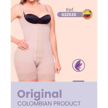 Fajas Colombianas Moldeadoras 022530 High Compression Shapewear, Butt Lifting BBL Faja