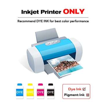 Koala Photo Paper Matte Coated 8.5X11 Inches Compatible with Inkjet Printer 48LB Presentation Paper ...