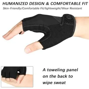 MOREOK Cycling Gloves for Men & Women with Gel Padding