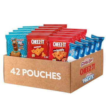 Kellogg's Assorted Snacks Variety Pack - 42 Pouches for On-the-Go Enjoyment