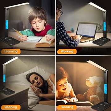 LAOPAO Desk Lamp with Wireless Charger and USB Port