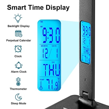 LAOPAO Desk Lamp with Wireless Charger and USB Port