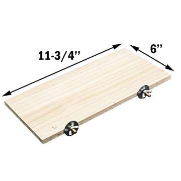 GNB PET Natural Wood Stand Platform 5‘’x11'' for Hamster Mice Chinchilla Chipmunk, Small Animals...