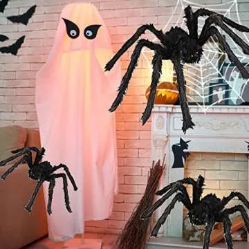 Giant Spider Halloween Decorations Realistic & Durable
