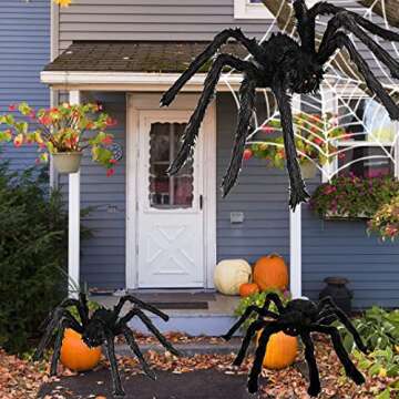 Giant Spider Halloween Decorations Realistic & Durable