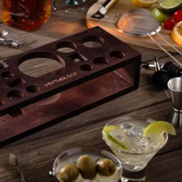 Mixology Bartender kit | 31 Piece Professional Bartender Set by Mixthology - bar Tools, Accessories,...
