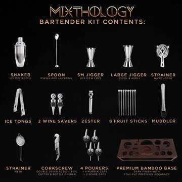 Professional 31 Piece Bartender Set by Mixthology