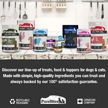 PureBites Mini Freeze Dried Beef Dog Treats | Only 1 Ingredient | 85g