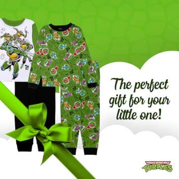 TMNT Boys Cotton Pajama Set for Bedtime Fun
