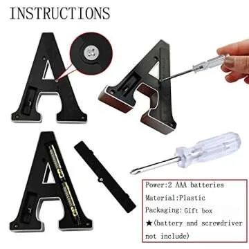 Decorative Illuminated BAR Marquee Word Sign (Silver Color 4.21" Tall) - Lighted Letter Words and Signs For Indoor BAR Decor - BAR