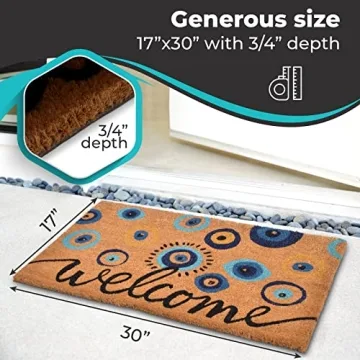Walbrook Evil Eye Doormat for Unique Home Decor
