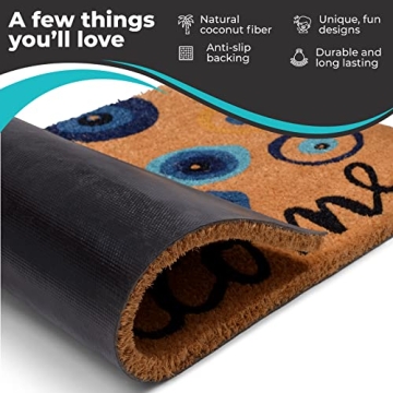 Walbrook Evil Eye Doormat for Unique Home Decor