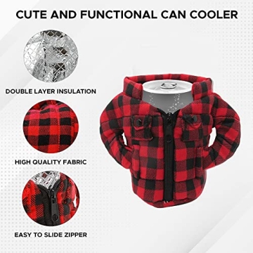 Gadgetime Can Cooler Vest - Insulated Beverage Holder