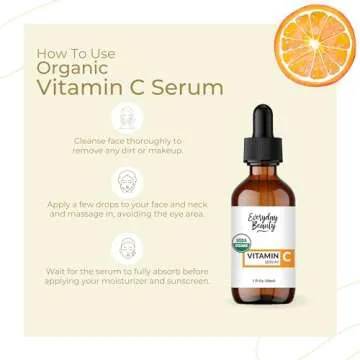Organic Vitamin C Serum - USDA Certified & Anti-Aging