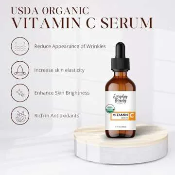 Organic Vitamin C Serum - USDA Certified & Anti-Aging