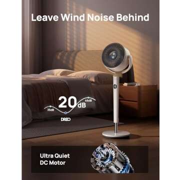 Dreo Smart Fan - Ultra Quiet, 9 Speeds, Remote Control, Smart Features
