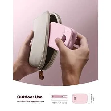 Lamicall Pink Phone Stand, Pink Desk Accessories - Rose Gold Pink Office Cell Phone Holder, for Desk, Desktop, Office Desk Accessories, Desk Decor for Women, Suitable for iPhone, 4-8'' Phone