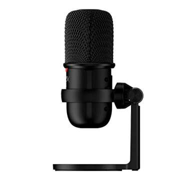 HyperX SoloCast USB Condenser Microphone Tap-to-Mute Sensor Card for Gaming Streaming Podcasts Twitc...
