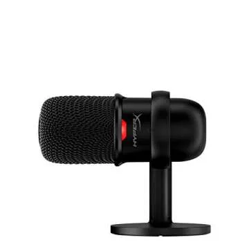 HyperX SoloCast USB Condenser Microphone Tap-to-Mute Sensor Card for Gaming Streaming Podcasts Twitch YouTube Discord - Black (Renewed)