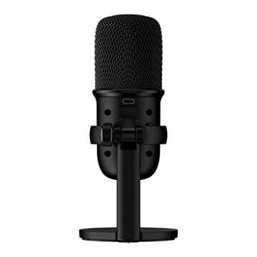 HyperX SoloCast USB Condenser Microphone Tap-to-Mute Sensor Card for Gaming Streaming Podcasts Twitch YouTube Discord - Black (Renewed)