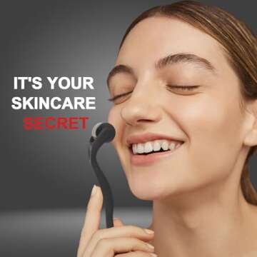 540 Titanium Derma Roller - Microneedle Micro Needle Roller for Men and Women Home Use - Microneedling Roller Microneedle Roller Skin Care Tool (#0.5#)