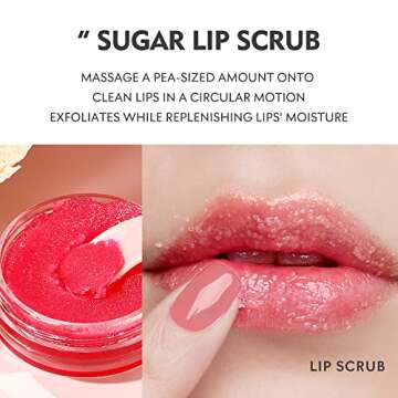 Pudaier Lip Care Kit for Shiny Moisturizing Lips