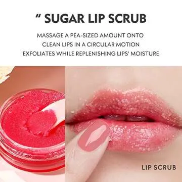 Pudaier Lip Care Kit for Shiny Moisturizing Lips