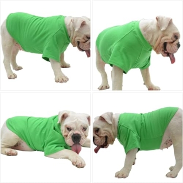 Lovelonglong Cotton Dog T-Shirt for Pugs and Bulldogs